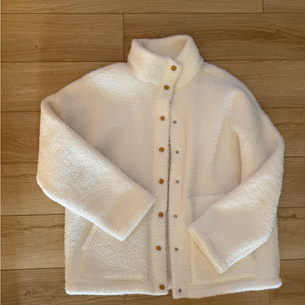 LOFT Cream Fleece Jacket